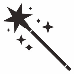 black and white star