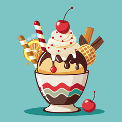 ice cream illustration