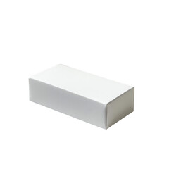 Naklejka premium Blank white rectangular box isolated on transparent background
