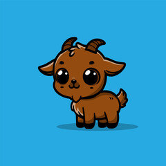 Fototapeta premium a illustration of goat