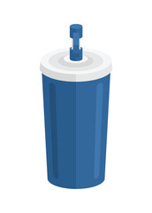 Drinking water container. Simple flat illustration.