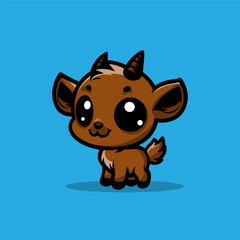 Fototapeta premium a illustration of goat
