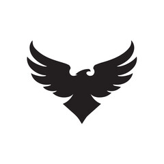 eagle logo vector Bold and clean eagle logo vector, with sharp lines and a strong silhouette 
