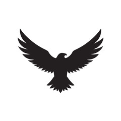 Fototapeta premium eagle logo vector Bold and clean eagle logo vector, with sharp lines and a strong silhouette 