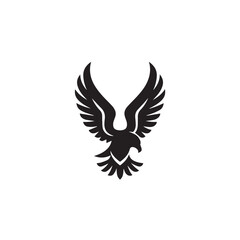 eagle logo vector Bold and clean eagle logo vector, with sharp lines and a strong silhouette 
