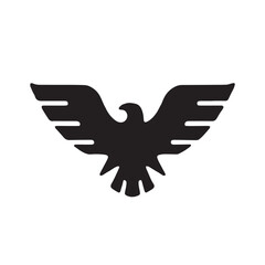 eagle logo vector Bold and clean eagle logo vector, with sharp lines and a strong silhouette 
