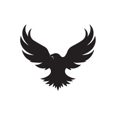 eagle logo vector Bold and clean eagle logo vector, with sharp lines and a strong silhouette 
