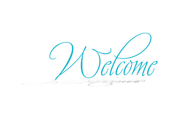 Welcome - Welcome typography banner

