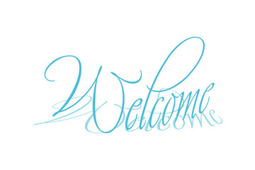 Welcome - Welcome typography banner
