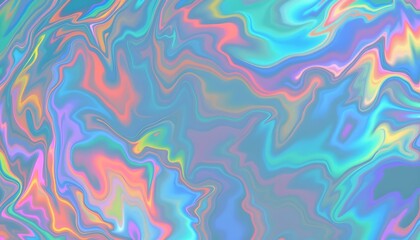 an iridescent depiction of undefined, centered, mint green background