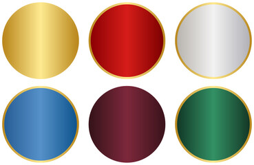 Golden circle frame, graphic element for luxury text insert.