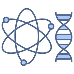 Genomics Blue Icon