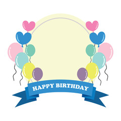 Template of birthday celebration