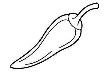 poblano chili silhouette vector