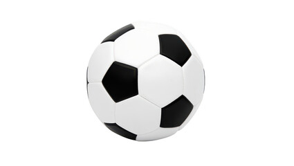 Fototapeta premium Classic Black and White Soccer Ball on Transparent Background
