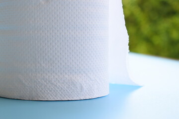 white paper tissue on table, sanitary in home