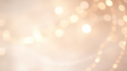 Abstract Background of Soft, Golden Lights and Shimmering Particles