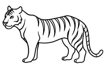 tiger silhouette vector