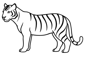 tiger silhouette vector