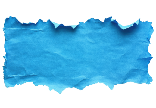 Ripped, textured, vibrant blue paper - Powered by Adobe