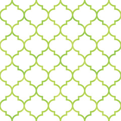 Moroccan tile background texture pattern, exotic, line art, modern yellow green / 異国情緒溢れるモロッカンタイル 背景素材 テクスチャ 模様 エキゾチック ラインアート モダン 黄緑