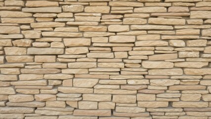 Obraz premium Textured Beige Stone Wall Background for Design Projects