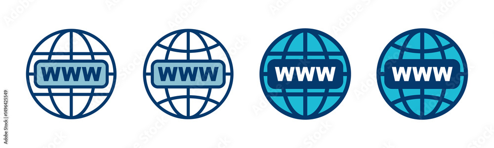 Wall mural web icon vector isolated on white background. website vector icon. internet world vector