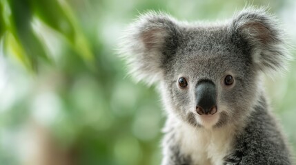 Obraz premium a koala looking directly at the camera.