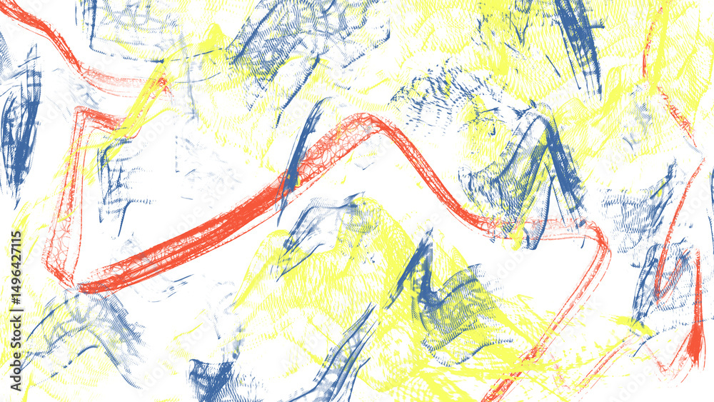 Wall mural dynamic abstract of energetic colored lines. abstract background for header poster banner backdrop d