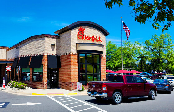 Chick-fil-A Restaurant in Manassas, VA, USA