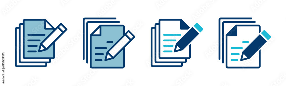 Poster note icon vector isolated on white background. taking note icon vector. edit line icon. document wri