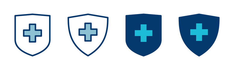 Health insurance icon vector isolated on white background. Insurance health document icon