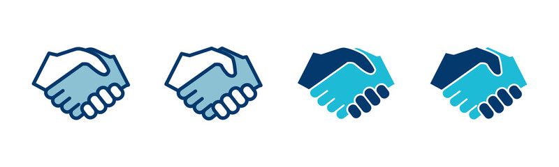 Business handshake icon vector isolated on white background. Handshake icon vector. contract agreement. Trust icon vector. Deal. Done. partnership icon