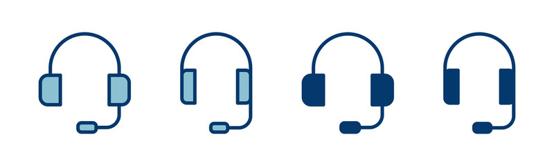 Headphone icon vector isolated on white background. Headphone vector icon. Call us