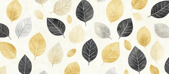 Watercolor Leaves Pattern