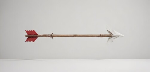 Two opposing paper arrows; stark white backdrop ,  conflict,  background