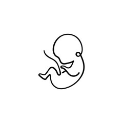 Obraz premium Baby Line Style Icon Design