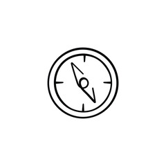 Compass Line Style Icon Design