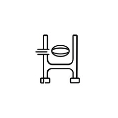 Rugby Goal Line Style Icon Design