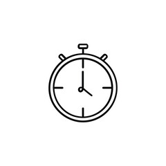 Timer Line Style Icon Design
