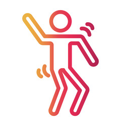 dancer Line Gradient Icon