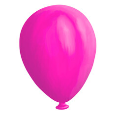 Pink Balloon 3D Realistic Rendering for Valentine and Birthday Celebration Decor