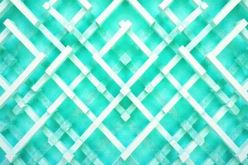 Geometric teal and white trellis pattern, modern minimalist style , trellis, home, decor
