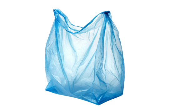plastic bag isolated on white