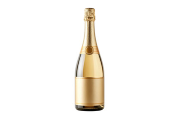 champagne bottle isolated on white