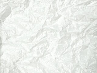 crumpled white plastic bag texture and background