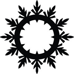 frozen wreath hanger icon vector illustration