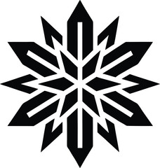 ice crystal pattern icon vector illustration