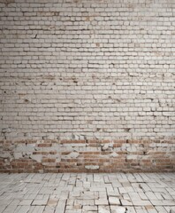 Aged white brick wall, distressed texture  Rough, weathered surface , old, abstract