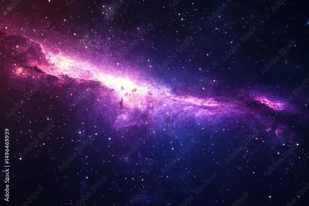 Wall mural explore the vastness of a beautiful galaxy with vibrant colors and deep cosmic textures in space, ga